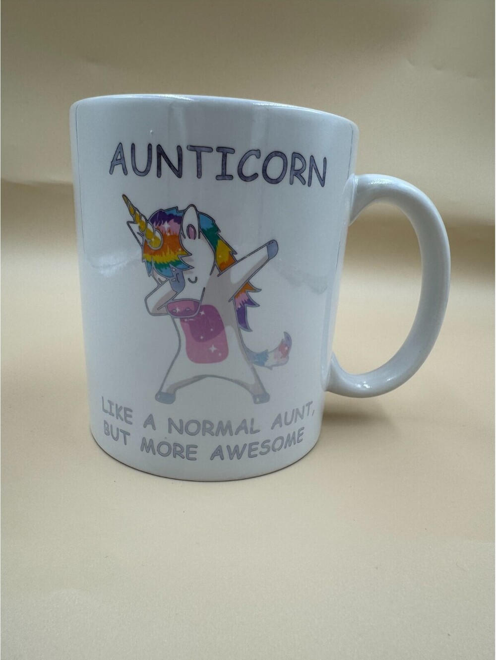 Aunticorn Like A Normal Aunt But More Awesome Coffee Mug - Used See Photos Condi